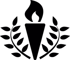 Olympics Torch Line Tracing Svg Vector, Free Vectors File
